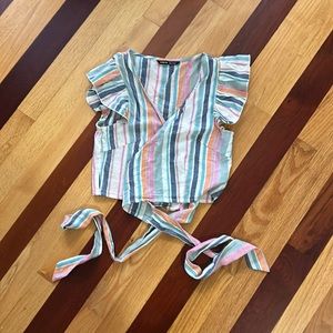 Shein cross wrap top